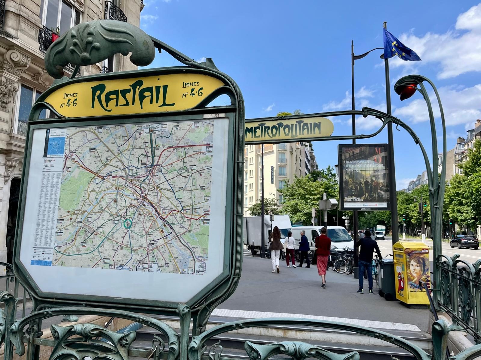 La station de métro Raspail
